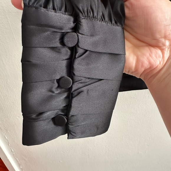 Express Black Wrap Blouse - Picture 3 of 9